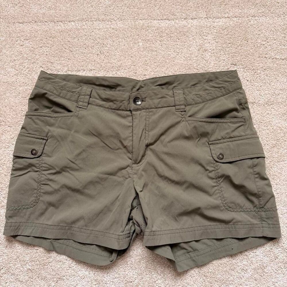 Eddie-bauer Women's Green and Khaki Shorts